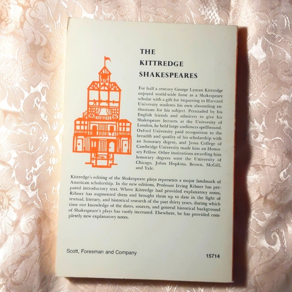 Othello The Kittredge Shakespeare Paperback - Picture 3 of 3